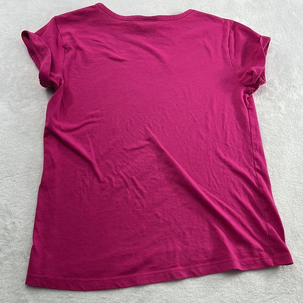 Gymboree 7-8‎ Pink Glitter Hearts Cotton Blend Short Sleeve T Shirt